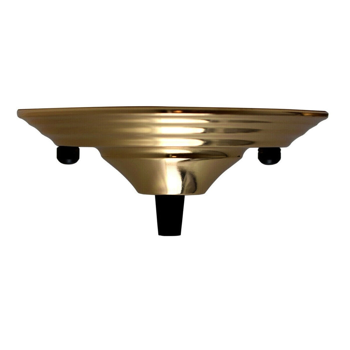 Flat Fit Ceiling Rose 100-200 mm – Hook, Bell & Square Styles - French Gold, 140 mm, Pack of 2