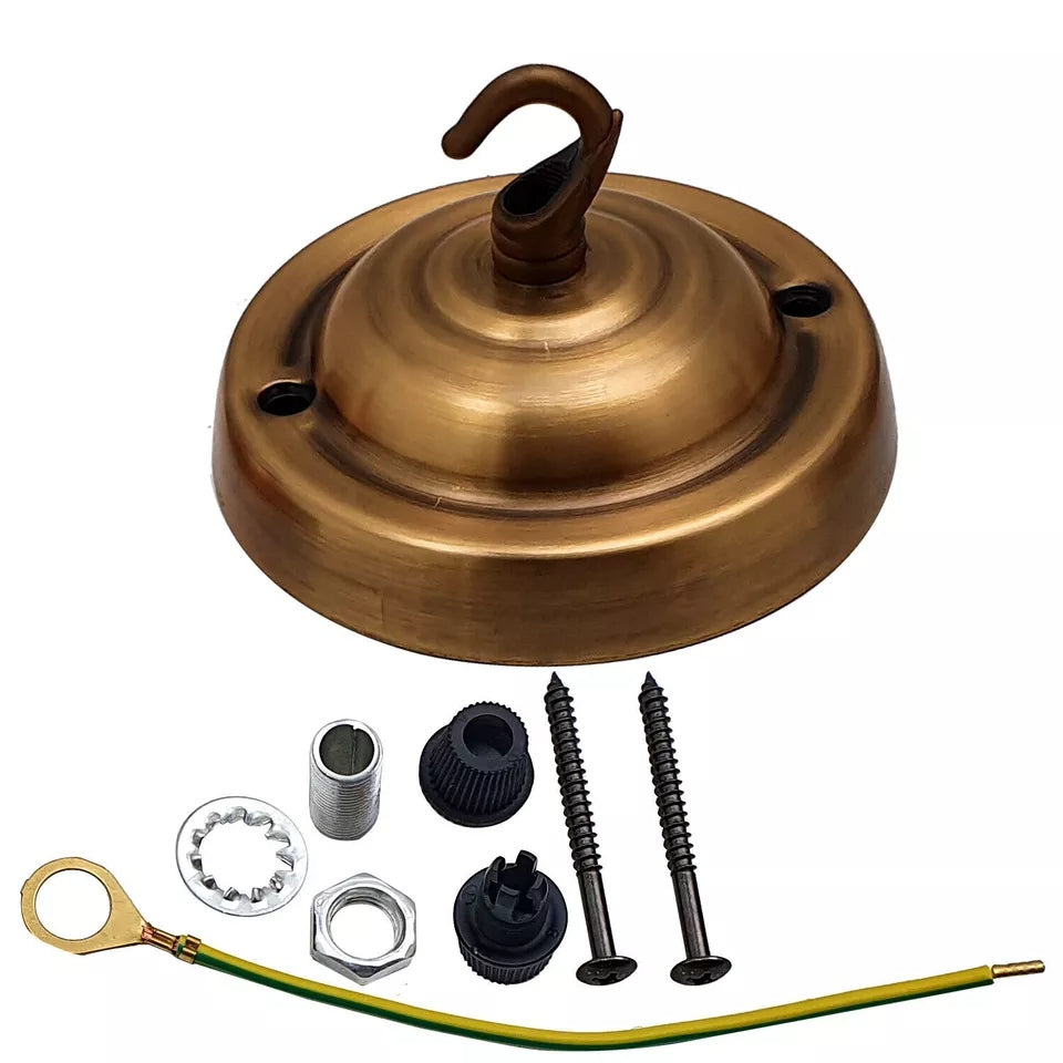 Flat Fit Ceiling Rose 100-200 mm – Hook, Bell & Square Styles - photo 54