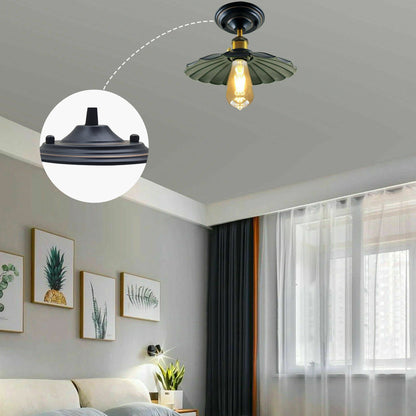 Flat Fit Ceiling Rose 100-200 mm – Hook, Bell & Square Styles - photo 2