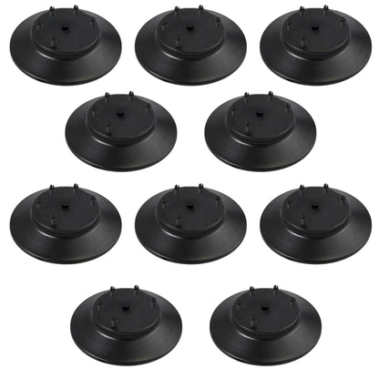 Flat Fit Ceiling Roses & Bars – 65 mm to 500 mm, Up to 9 Outlets - Black, 200 mm 5 Outlet, Pack of 10