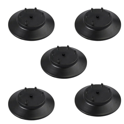 Flat Fit Ceiling Roses & Bars – 65 mm to 500 mm, Up to 9 Outlets - Black, 200 mm 5 Outlet, Pack of 5