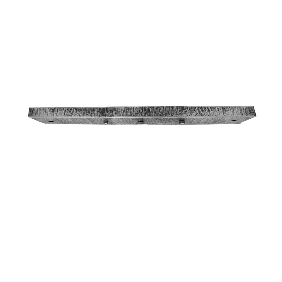 Flat Fit Ceiling Roses & Bars – 65 mm to 500 mm, Up to 9 Outlets - Brushed Silver, 500 mm 3 Outlet Bar, Single