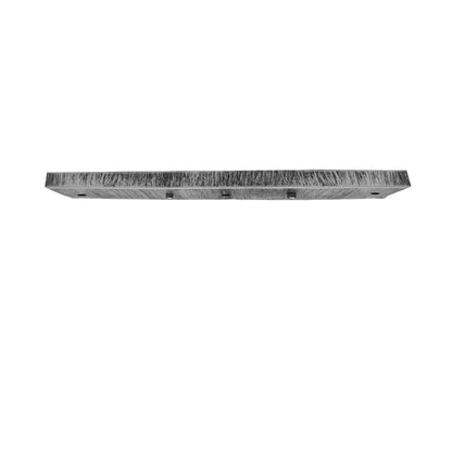 Flat Fit Ceiling Roses & Bars – 65 mm to 500 mm, Up to 9 Outlets - Brushed Silver, 500 mm 3 Outlet Bar, Single