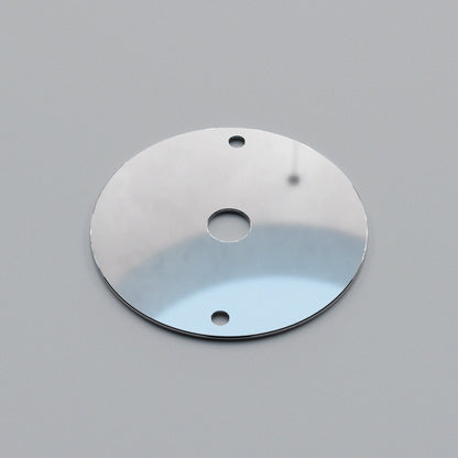 Flat Fit Ceiling Roses & Bars – 65 mm to 500 mm, Up to 9 Outlets - Chrome, 65 mm Cover Plate, Single