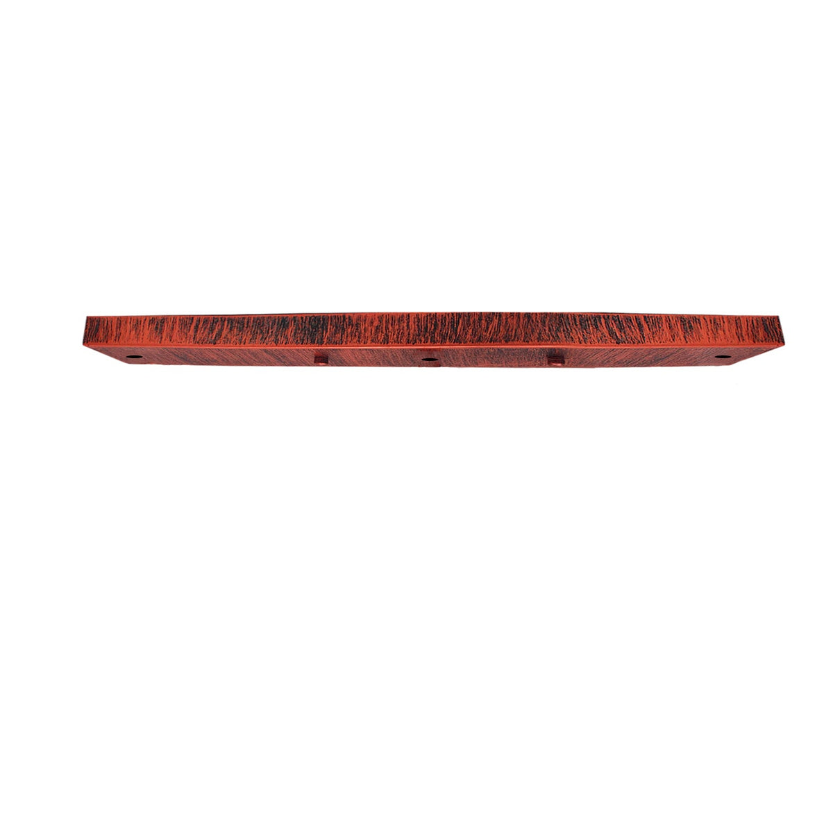 Flat Fit Ceiling Roses & Bars – 65 mm to 500 mm, Up to 9 Outlets - Rustic Red, 500 mm 3 Outlet Bar, Single