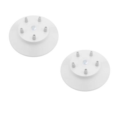 Flat Fit Ceiling Roses & Bars – 65 mm to 500 mm, Up to 9 Outlets - White, 200 mm 5 Outlet, Pack of 2