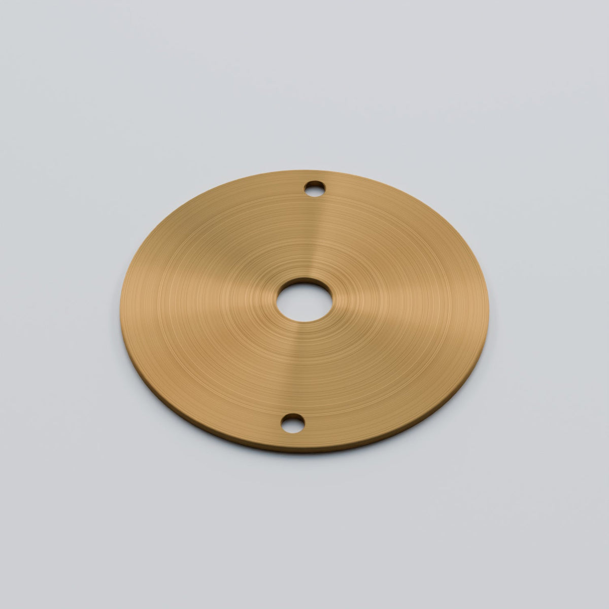 Flat Fit Ceiling Roses & Bars – 65 mm to 500 mm, Up to 9 Outlets - Yellow Brass, 65 mm Cover Plate, Single