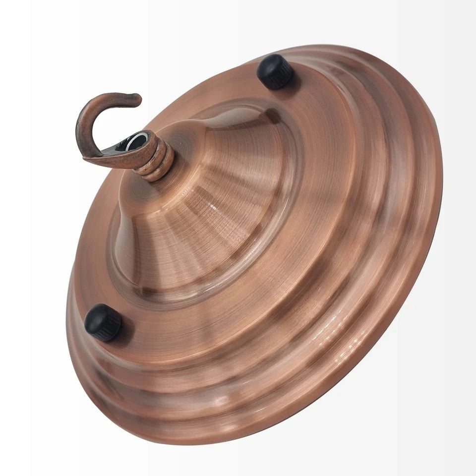 Flat-Fit Ceiling Rose with Hook – 5 Plate Styles, 8 Finishes - photo 28