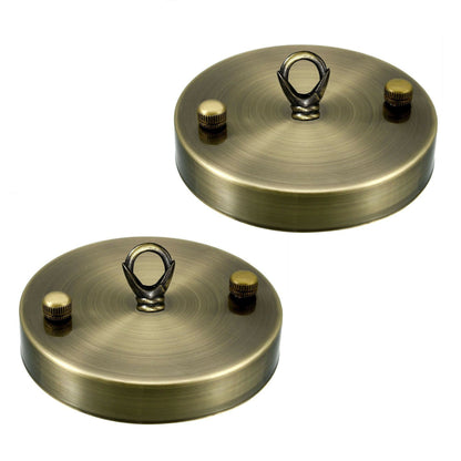 Flat-Fit Ceiling Rose with Hook – 5 Plate Styles, 8 Finishes - photo 10