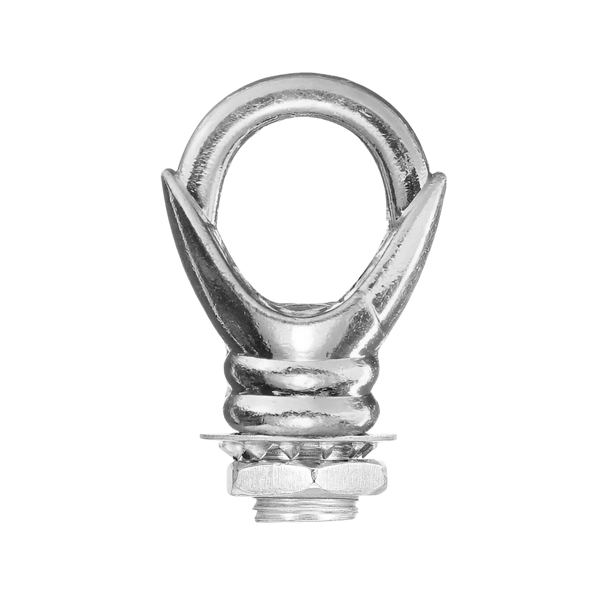 Ceiling Rose Loop Hook – M10 Thread, 8 Finishes - Chrome, Standard, Single