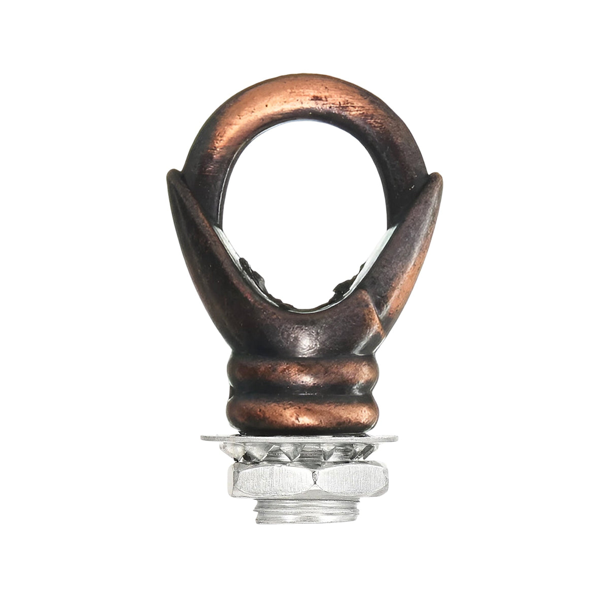 Ceiling Rose Loop Hook – M10 Thread, 8 Finishes - Copper, Standard, Single