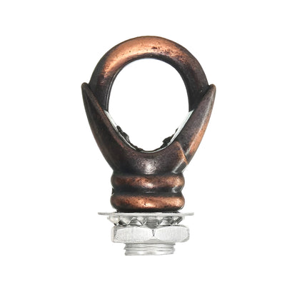 Ceiling Rose Loop Hook – M10 Thread, 8 Finishes - Copper, Standard, Single