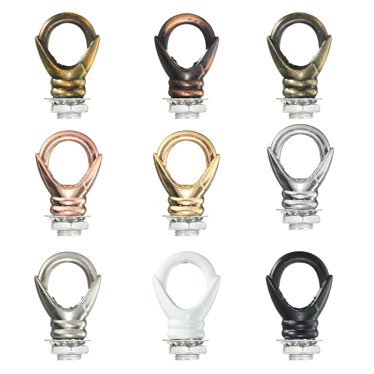 Ceiling Rose Loop Hook – M10 Thread, 8 Finishes - photo 2