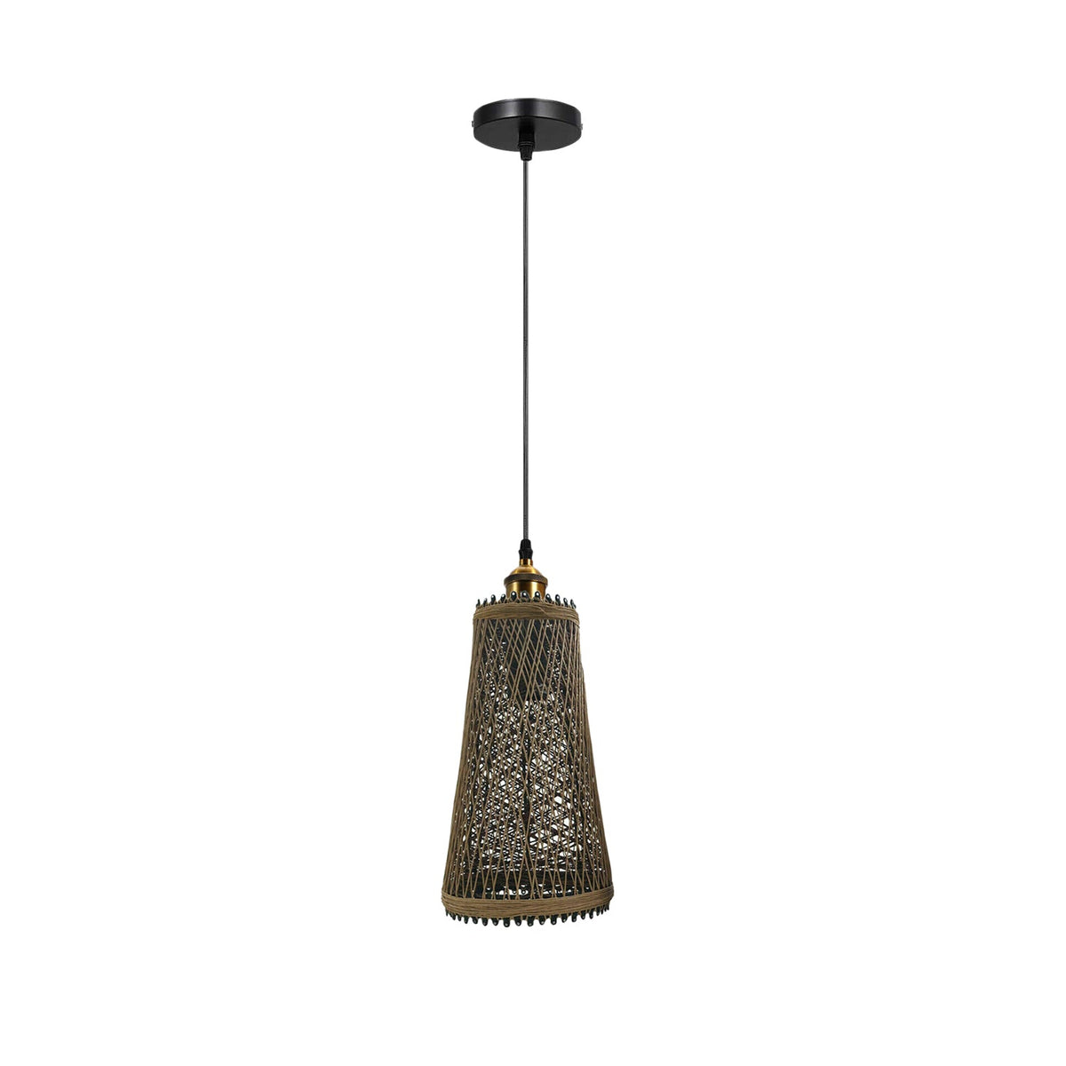 Retro Pendant Light Fitting – Brushed Brass or Copper, Many Shades - photo 48