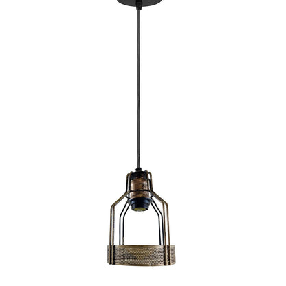 Retro Pendant Light Fitting – Brushed Brass or Copper, Many Shades - photo 22