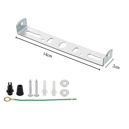 Ceiling Light Strap Bracket with Fixing Kit – 40 to 295 mm - 140 mm, Standard, Single