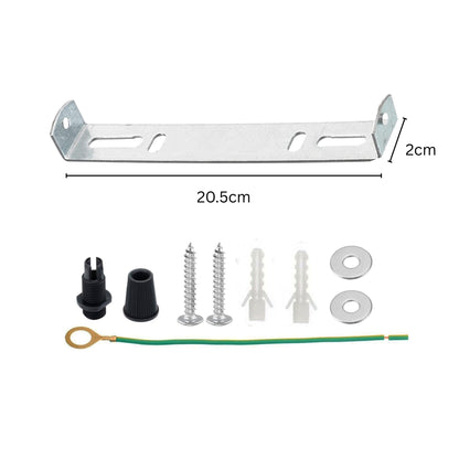 Ceiling Light Strap Bracket with Fixing Kit – 40 to 295 mm - 205 mm, Standard, Single