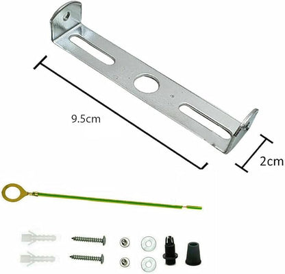 Ceiling Light Strap Bracket with Fixing Kit – 40 to 295 mm - 95 mm, Standard, Single