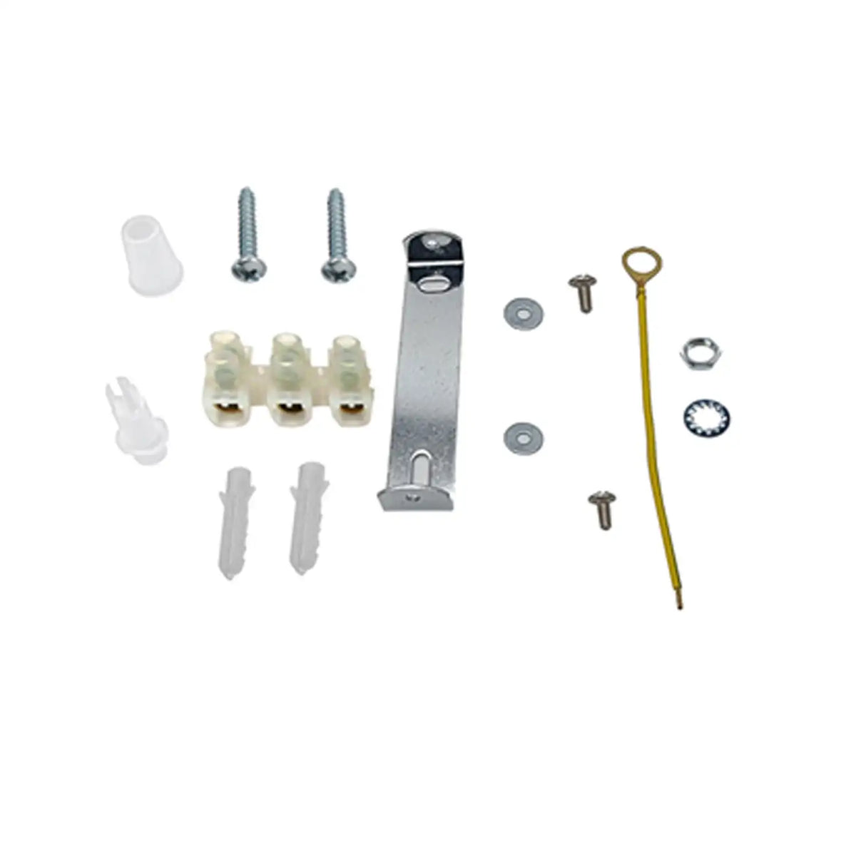 Ceiling Light Strap Bracket with Fixing Kit – 40 to 295 mm - Standard Kit, White, Single