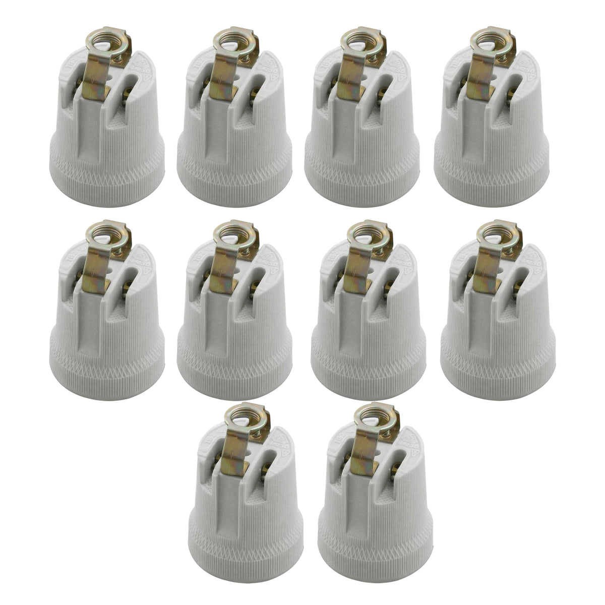Ceramic E27 Bulb Holder with Top Bracket – 40 x 50 mm - photo 7