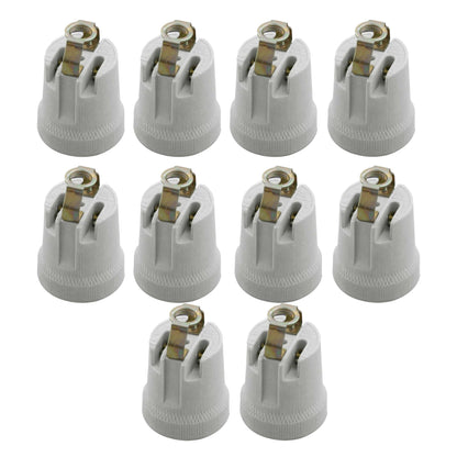 Ceramic E27 Bulb Holder with Top Bracket – 40 x 50 mm - photo 7