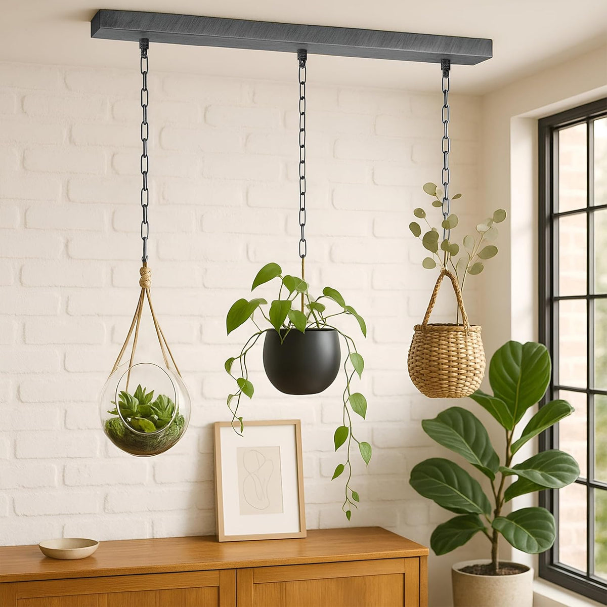 Pendant Light Chain 50 cm with Ceiling Connector & Lock – 5 Finishes - photo 2