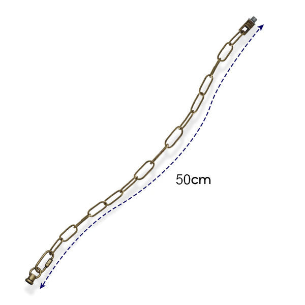 Pendant Light Chain 50 cm with Ceiling Connector & Lock – 5 Finishes - photo 4