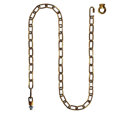 Pendant Light Chain 50 cm with Ceiling Connector & Lock – 5 Finishes - photo 5