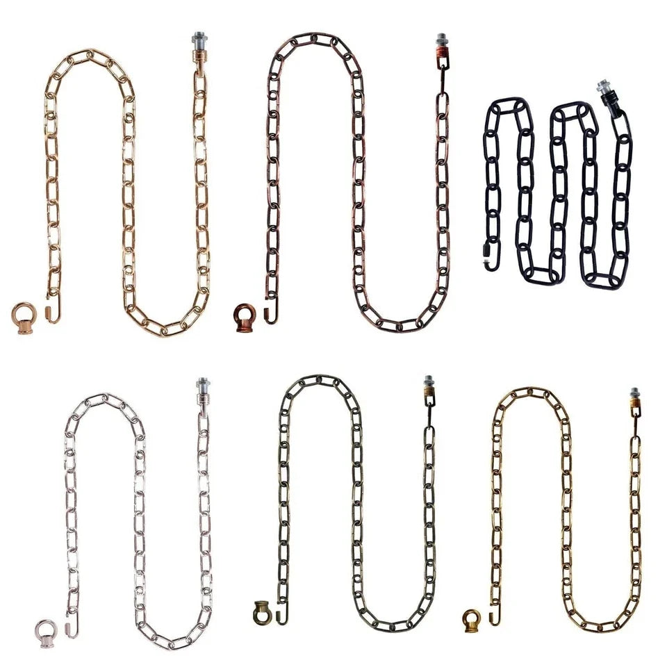 Pendant Light Chain 50 cm with Ceiling Connector & Lock – 5 Finishes - photo 7