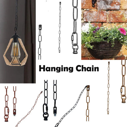 Pendant Light Chain 50 cm with Ceiling Connector & Lock – 5 Finishes