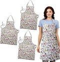 Paris Print Cotton Bib Aprons, Pack of 3 – Eiffel Tower Design - Pack of 3