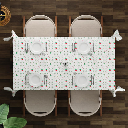 Christmas Tablecloth – Red Bows, Holly or Bells Print, 2 Sizes - photo 12