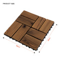 Acacia Wood Interlocking Deck Tiles – 30 x 30 cm, Packs of 9 or 16