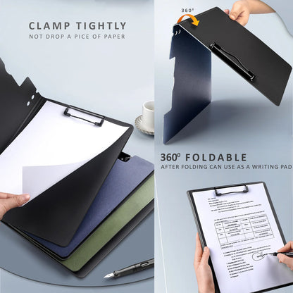 A4 Foldable Clipboard Folders – Pack of 3, Assorted Colours - photo 5