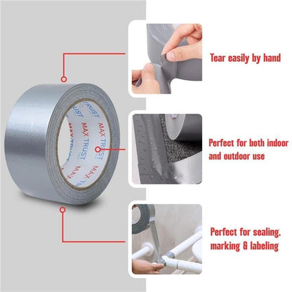 Cloth Duct Tape 48 mm x 45 m, Silver – 2, 3, 4, 5 or 10 Rolls - photo 4