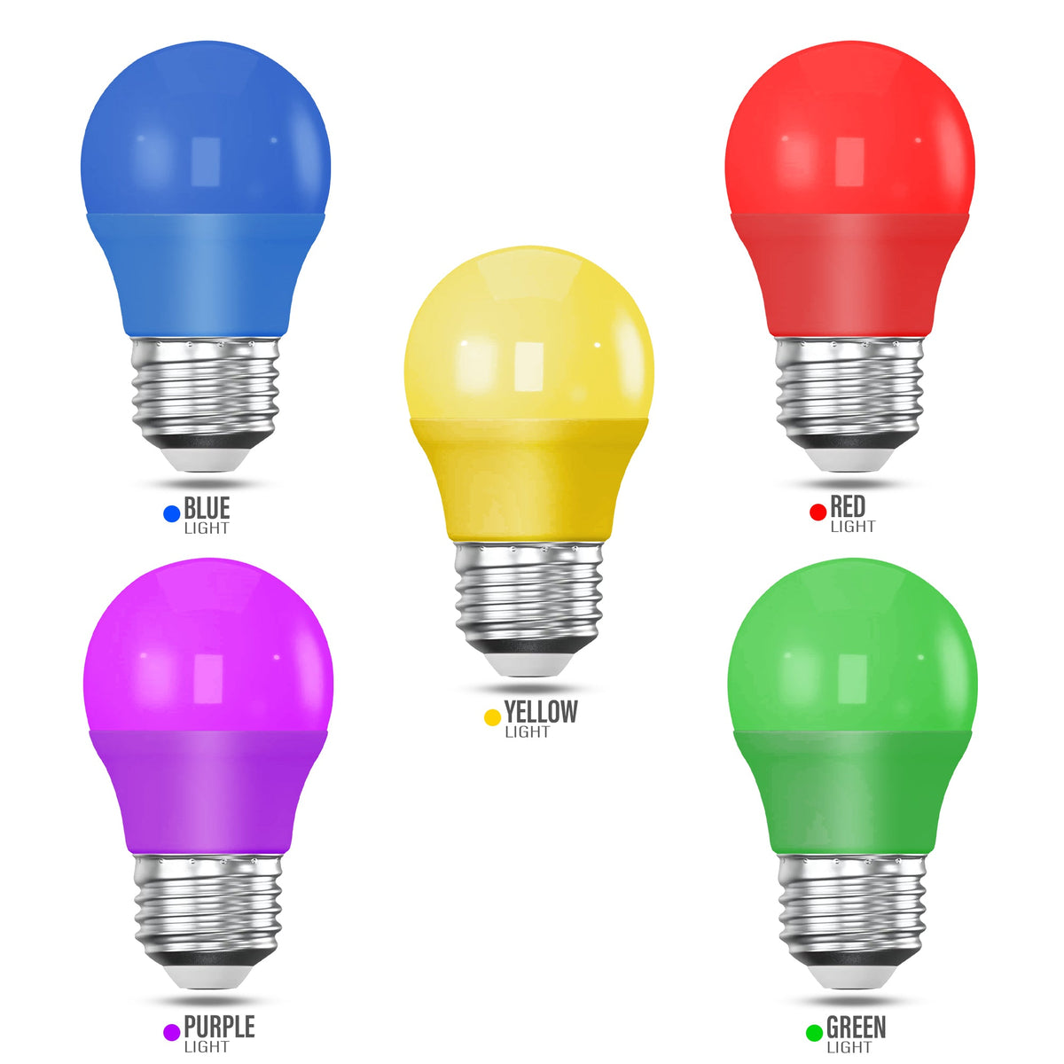 Coloured LED Golf Ball Bulbs E27 4W - photo 4