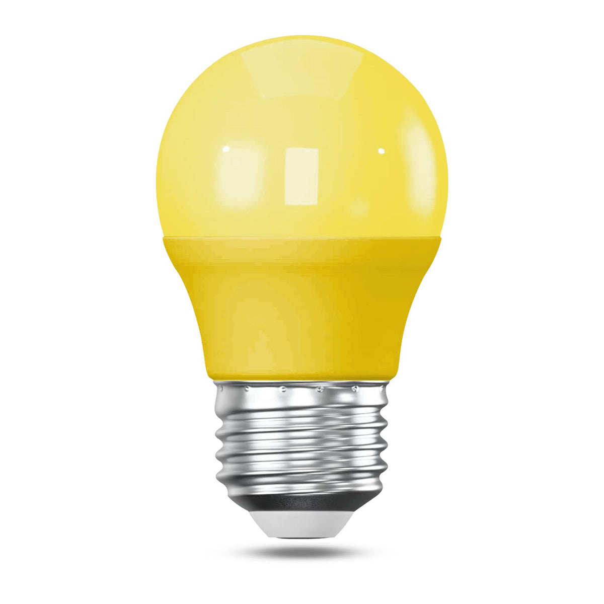Coloured LED Golf Ball Bulbs E27 4W - Yellow