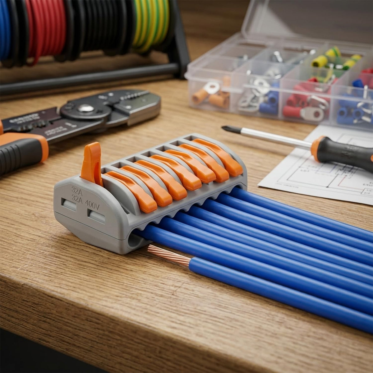 Compact Reusable Wire Connector Terminal Block – 4 & 8 Way - photo 3