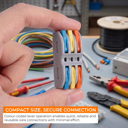Reusable Lever Wire Connectors – Inline & Splitter, 32A - photo 3