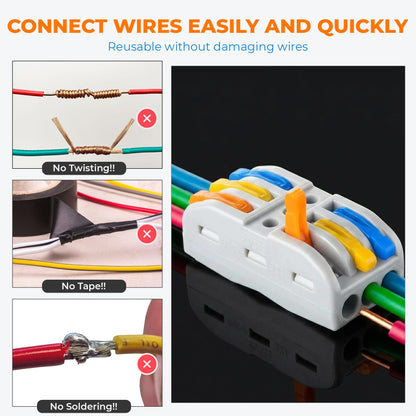Reusable Lever Wire Connectors – Inline & Splitter, 32A - photo 6