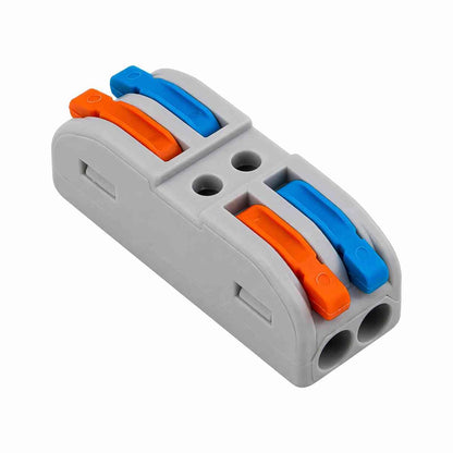 Reusable Lever Wire Connectors – Inline & Splitter, 32A - 2 in / 2 out, Single