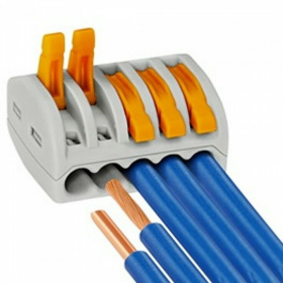 Compact Lever Wire Connectors 32A – 2, 3 & 5 Way, Grey - photo 16