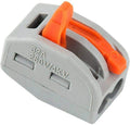 Compact Lever Wire Connectors 32A – 2, 3 & 5 Way, Grey - 2 way, Single