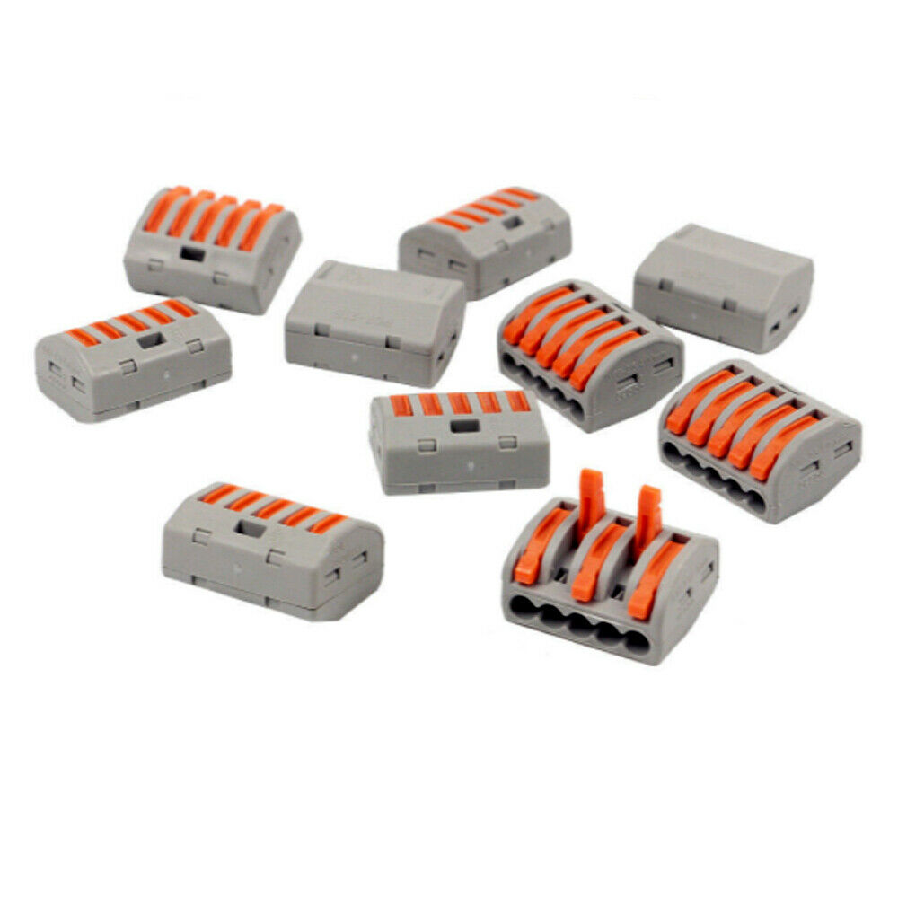 Compact Lever Wire Connectors 32A – 2, 3 & 5 Way, Grey - photo 5