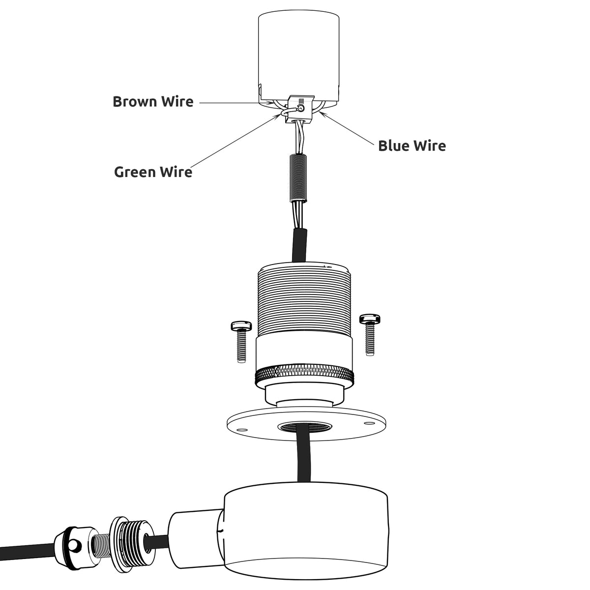 Conduit Pipe Table Lamp Kit with Dimmer Switch - photo 3