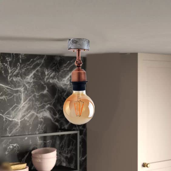 Conduit Box Wall Light – Galvanised, E27, Short Arm Holder - photo 12