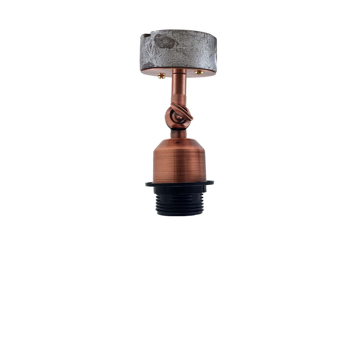 Conduit Box Wall Light – Galvanised, E27, Short Arm Holder - photo 14