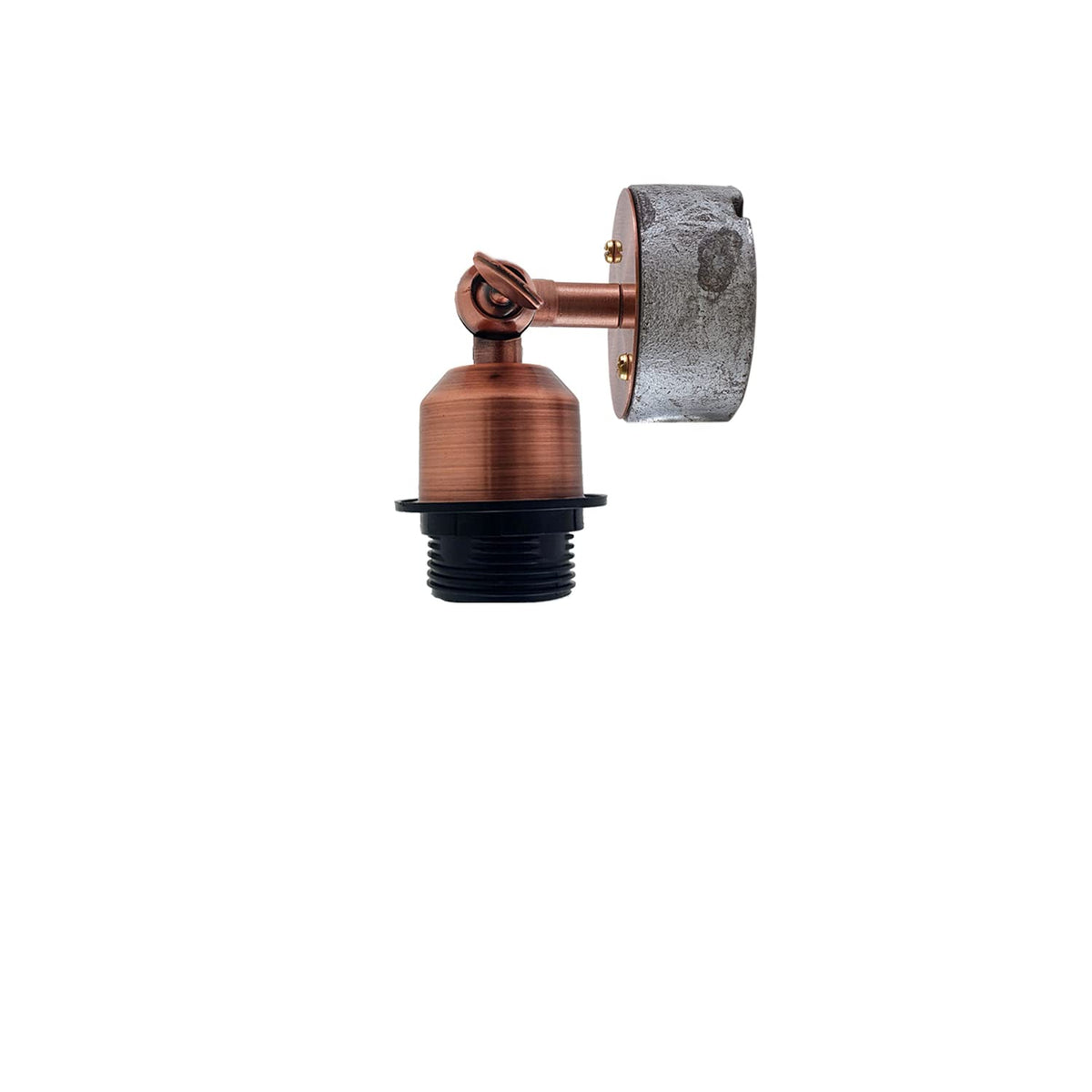 Conduit Box Wall Light – Galvanised, E27, Short Arm Holder - photo 15