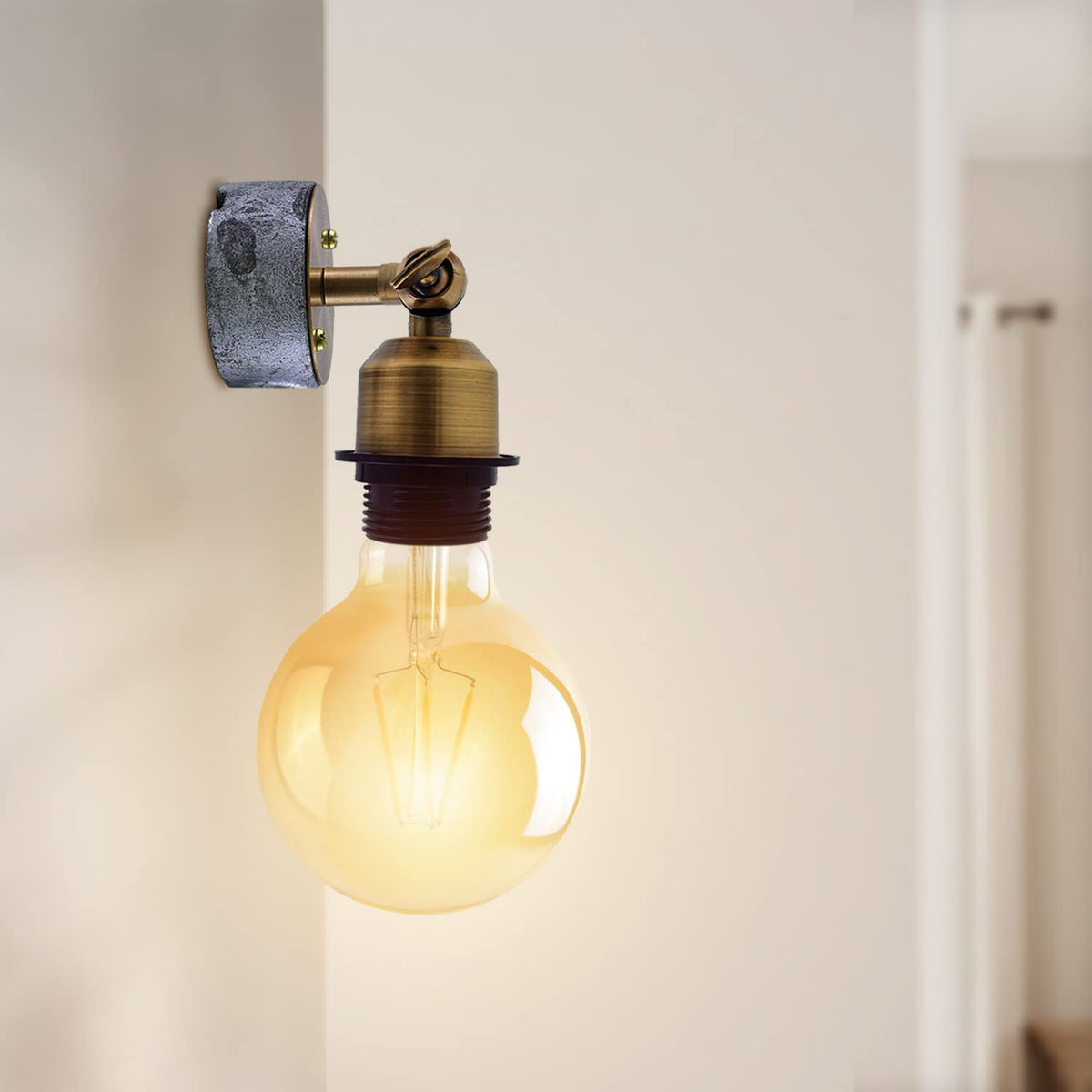 Conduit Box Wall Light – Galvanised, E27, Short Arm Holder - photo 18