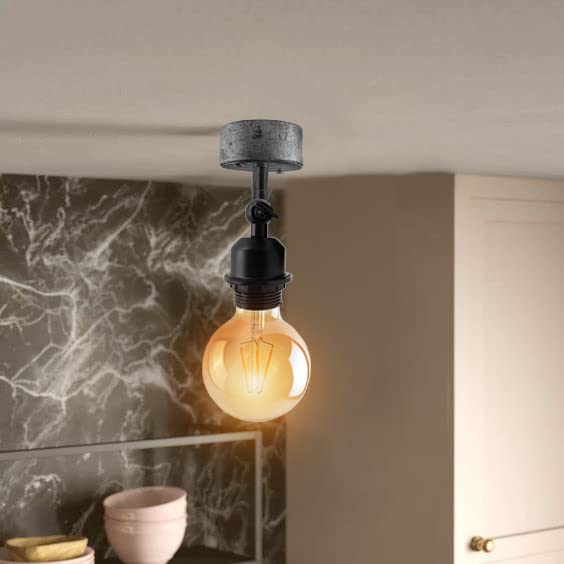 Conduit Box Wall Light – Galvanised, E27, Short Arm Holder - photo 3